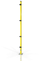 Reihenpfosten für Maschinen-Schutzgitter ECONFENCE® BASIC LINE 60x40x2200mm RAL-1021