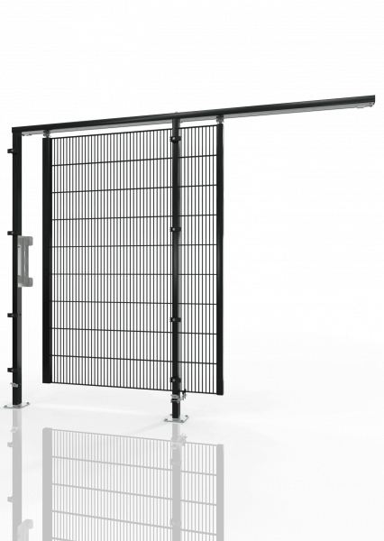 Schiebetür für Maschinen-Schutzgitter ECONFENCE® BASIC LINE GH01 1200x2200 RAL9005